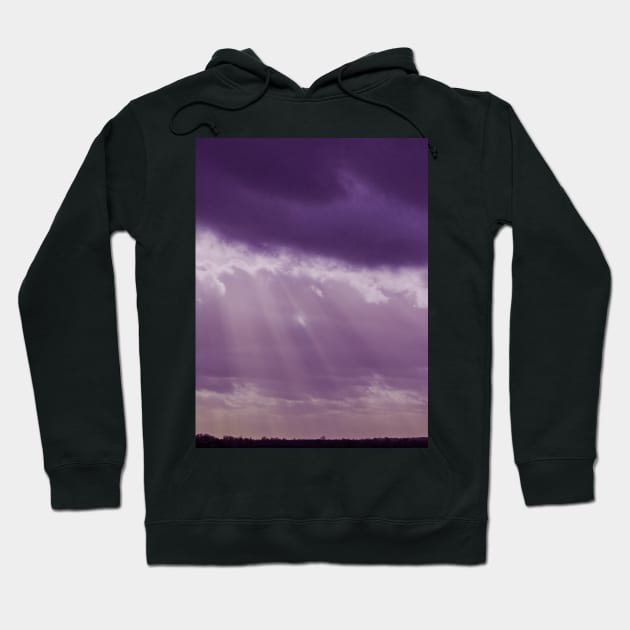 Purple rays Hoodie by avrilharris